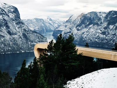 Aurland Lookout Saunders Architecture