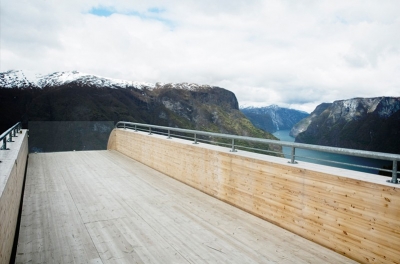Aurland Lookout Saunders Architecture