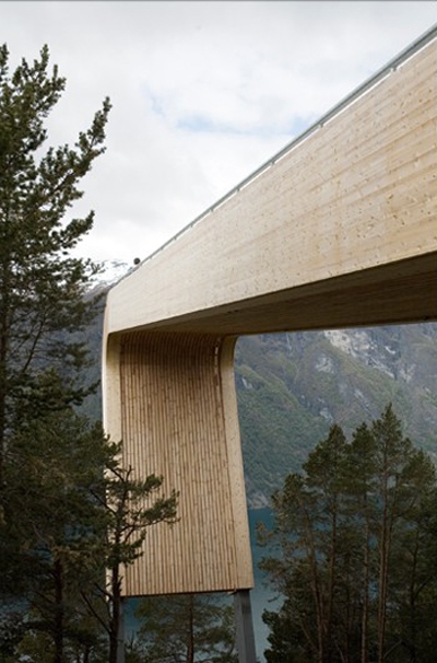 Aurland Lookout Saunders Architecture