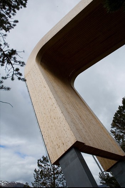 Aurland Lookout Saunders Architecture