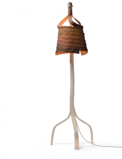 Stripped Branch Lamp