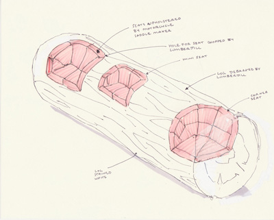 Log Chop Bench Everyday Design