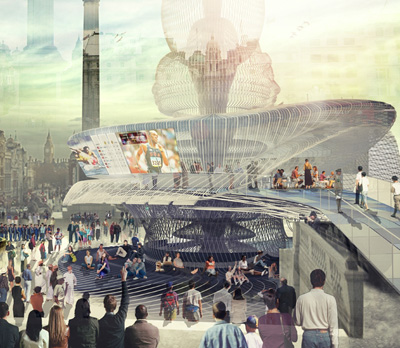 London Olympics Kiosk Warren Techentin Architecture