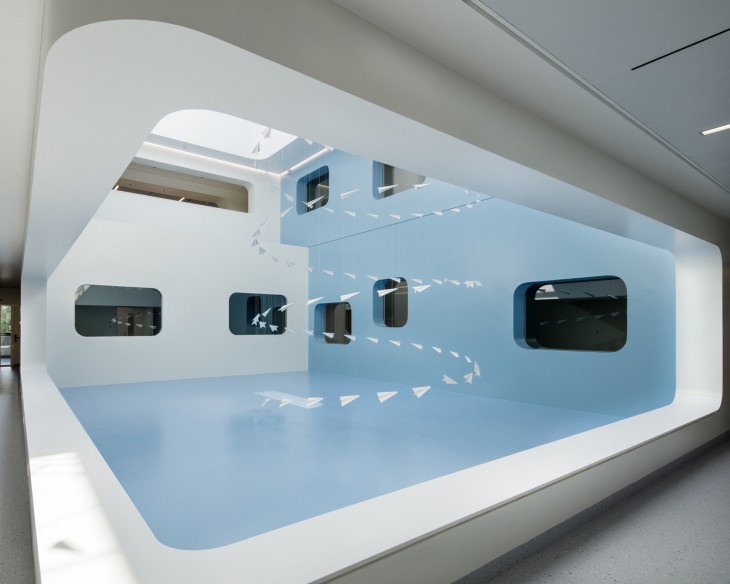 Prises de vue du nouveau centre d'oncologie, projet 299, août 2015