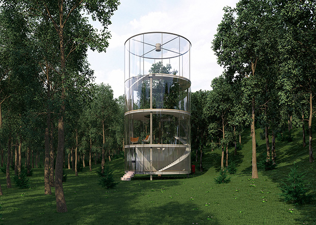 Tubular glass house by Aibek Almassov - Archiscene - Your Daily  Architecture \u0026 Design Update