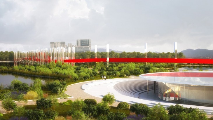 Maharashtra Nature Park & Bridge by MenoMenoPiu Architects