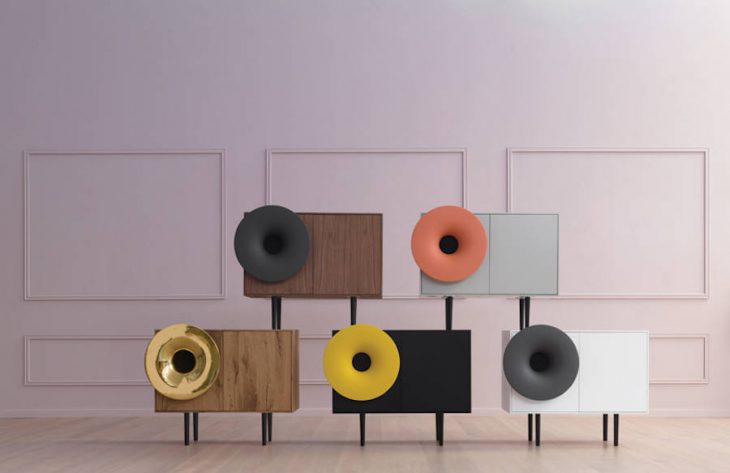 Caruso Music Cabinet by Paolo Cappello for Miniforms