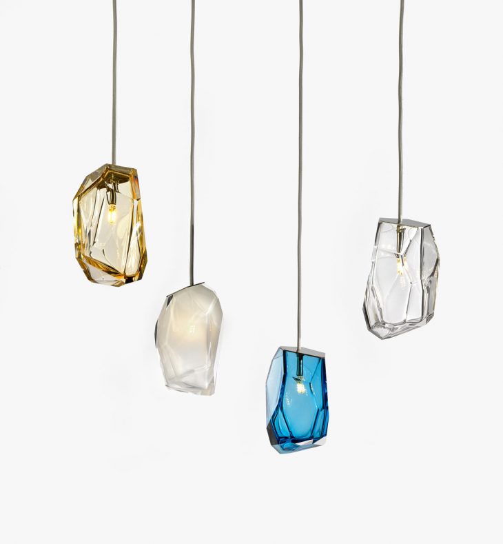 Crystal Rock Lights by Arik Levy for Lasvit