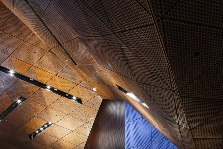 Aalto University metro station designed by ALA architects in construction in Espoo, Finland