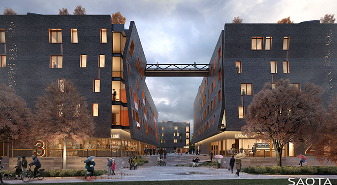 SAOTA announced as Winners of the Architectural Competition for the new Neuländer Quarree Precinct in Hamburg