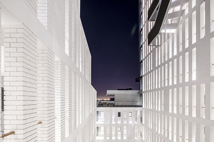 Axis - Sculpted Monolithic Apartment Block by dhk