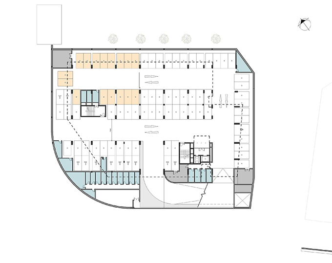 Axis - Sculpted Monolithic Apartment Block by dhk