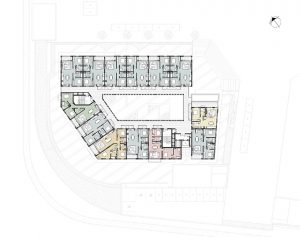 Axis - Sculpted Monolithic Apartment Block by dhk