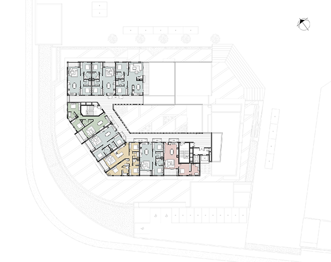 Axis - Sculpted Monolithic Apartment Block by dhk