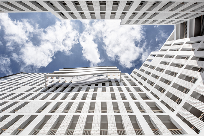 Axis - Sculpted Monolithic Apartment Block by dhk