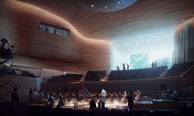 Ostrava Concert Hall by Henning Larsen Architects