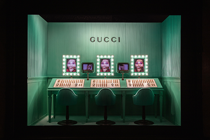 Gucci Exclusive Installations and Window Takeovers at Saks Fifth Avenue