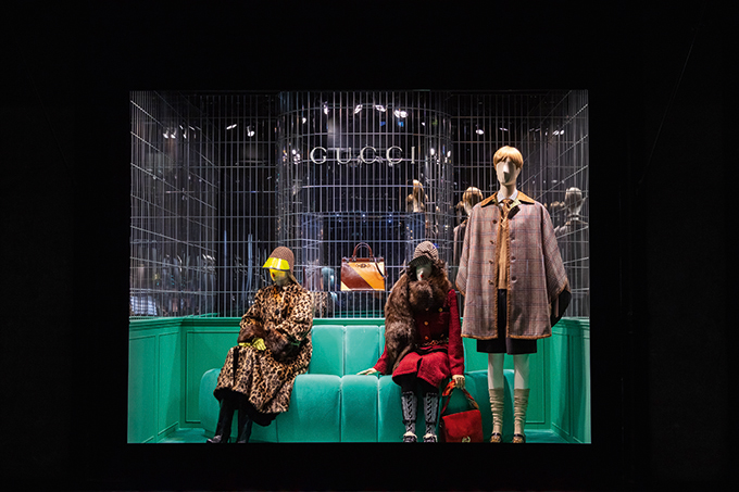 Gucci Exclusive Installations and Window Takeovers at Saks Fifth Avenue