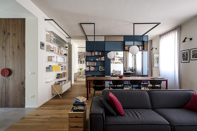 The writer’s machine: Turin apartment rehabilitation by Studio Doppio