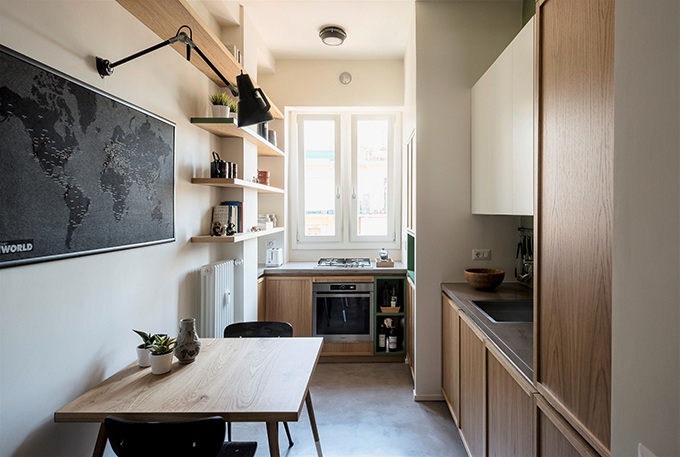 The writer’s machine Turin apartment rehabilitation by Studio Doppio