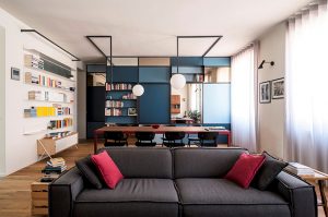The writer’s machine Turin apartment rehabilitation by Studio Doppio