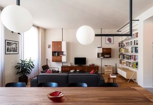 The writer’s machine Turin apartment rehabilitation by Studio Doppio