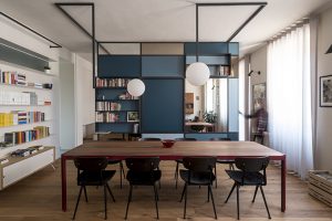 The writer’s machine Turin apartment rehabilitation by Studio Doppio