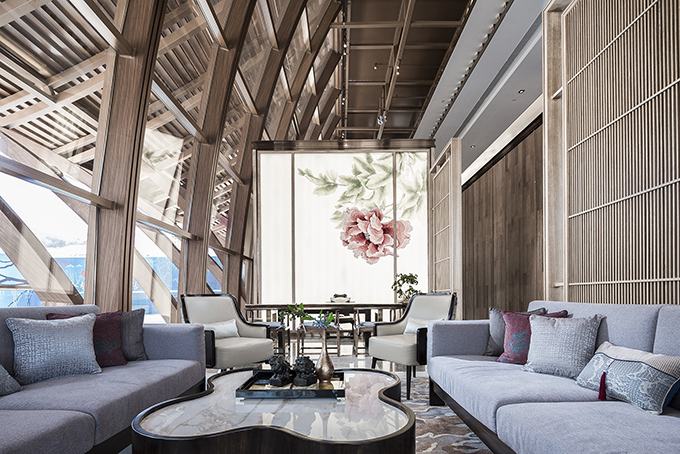 Fuzhou Taihe Qingyun Sales Center by Shanhejinyuan Art Design