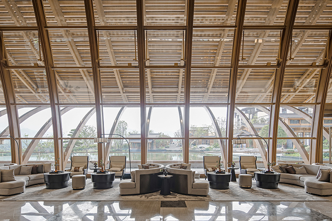 Fuzhou Taihe Qingyun Sales Center by Shanhejinyuan Art Design