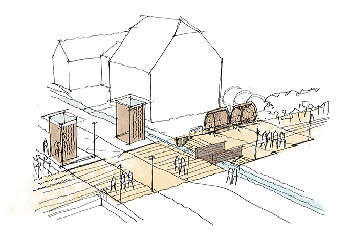 Portes Bonheur, le Chemin des Carrières by Reiulf Ramstad Arkitekter