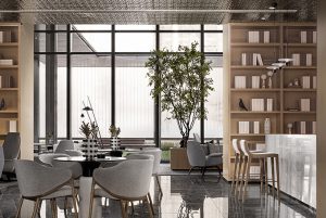 Shenyang China Overseas • Wang Jing Mansion Sales Center by ONE-CU Interior Design Lab