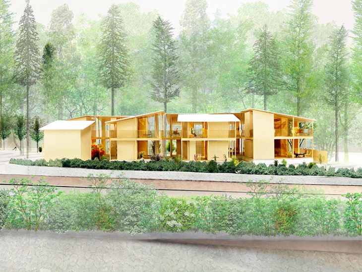 Shishi-Iwa House project by Ryue Nishizawa