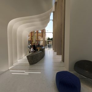Southbank Tower Lobby by Zaha Hadid Architects