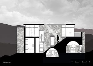 Vertical Stone House by HENKIN SHAVIT Architecture & Design