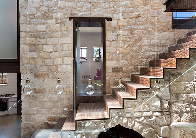 Vertical Stone House by HENKIN SHAVIT Architecture & Design