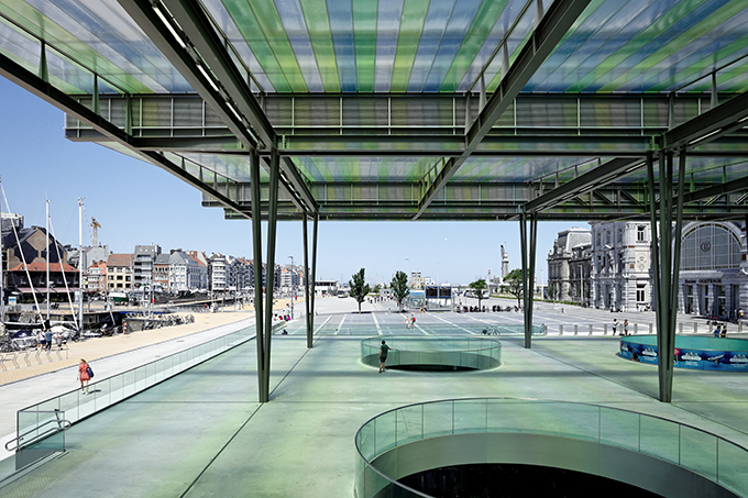 The station of Oostende by Dietmar Feichtinger Architectes