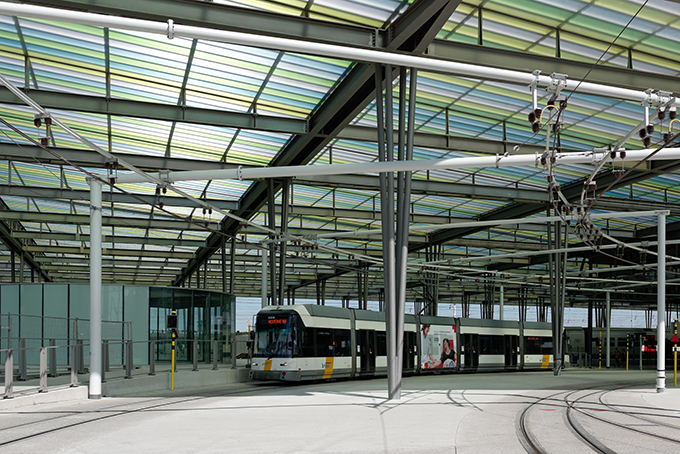 The station of Oostende by Dietmar Feichtinger Architectes