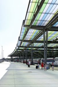 The station of Oostende by Dietmar Feichtinger Architectes