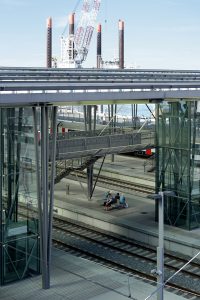 The station of Oostende by Dietmar Feichtinger Architectes