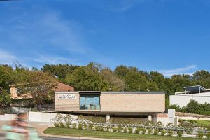 Austin's Mid-Century Cool Office Post Iconic Building Renovation by Mark Odom Studio