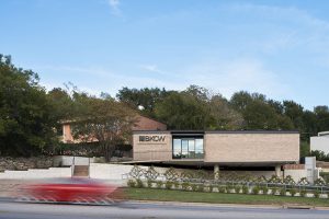 Austin's Mid-Century Cool Office Post Iconic Building Renovation by Mark Odom Studio