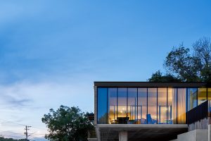 Austin's Mid-Century Cool Office Post Iconic Building Renovation by Mark Odom Studio