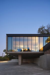Austin's Mid-Century Cool Office Post Iconic Building Renovation by Mark Odom Studio