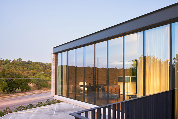 Austin's Mid-Century Cool Office Post Iconic Building Renovation by Mark Odom Studio