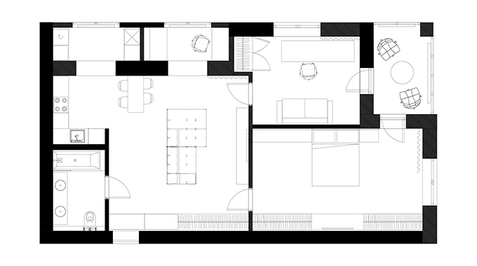 Loft Apartment in Kharkiv by Bondarenko Design