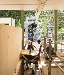 Modular and Nomadic Wooden Nursery by Djuric Tardio Architects