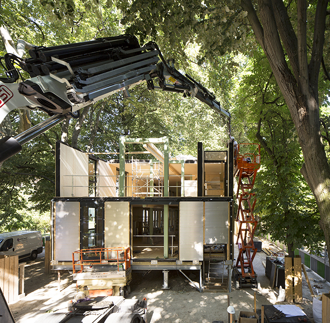 Modular and Nomadic Wooden Nursery by Djuric Tardio Architects