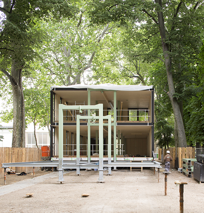 Modular and Nomadic Wooden Nursery by Djuric Tardio Architects
