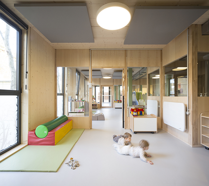 Modular and Nomadic Wooden Nursery by Djuric Tardio Architects