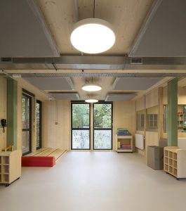 Modular and Nomadic Wooden Nursery by Djuric Tardio Architects